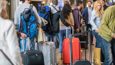 Busy airport