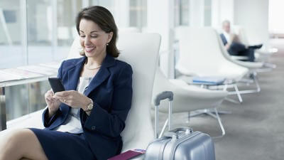 Woman at airport