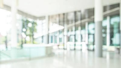 hospital blur waiting area
