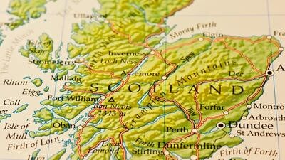 Map of Scotland