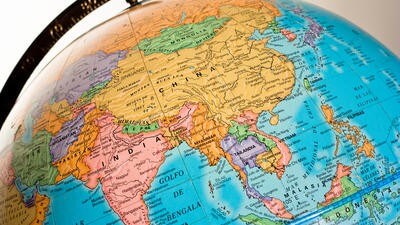Map showing China