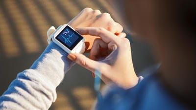 heart rate measured on a smartwatch