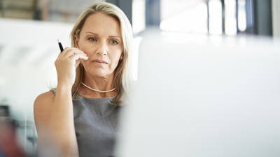 concerned business woman
