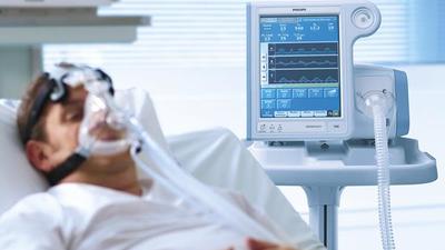 Patient is treated with Philips V60 Plus