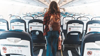 Boarding an empty flight