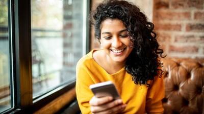 Woman on phone