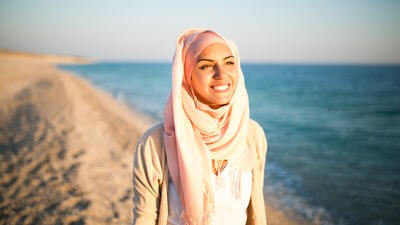 Smiling woman UAE