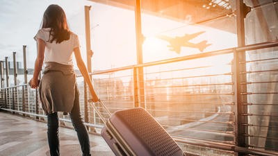 Woman at airport
