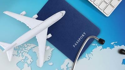 Plane and passport