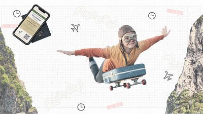 Child on skateboard