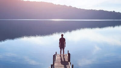 Man on Pier