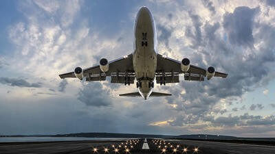 airline taking off
