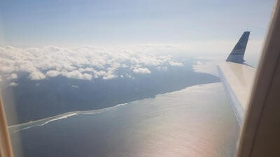 View from an aeroplane window