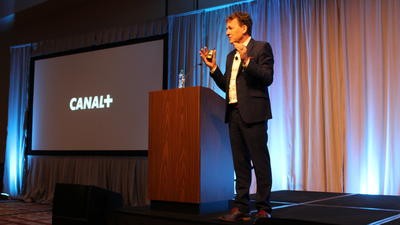 THIA conference 2023 speaker on stage