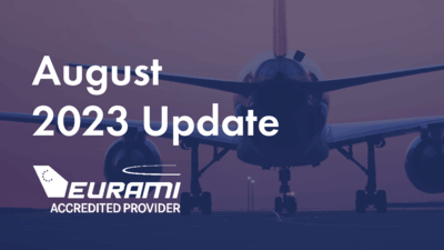plane on runway EURAMI update August 2023