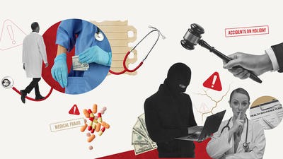Fraud collage