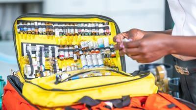 Medical bag full of medicine