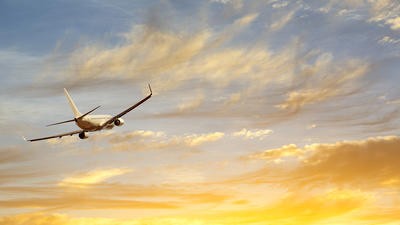 Plane in sky
