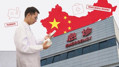 Collage of China's healthcare system 