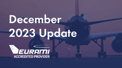 plane on runway EURAMI December 2023