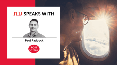 Graphic of man looking out airplane window