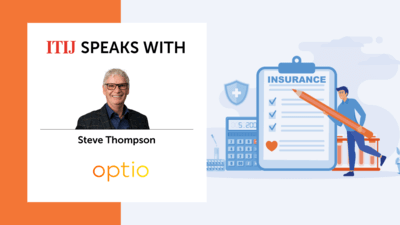 Illustration of man looking at clipboard about insurance