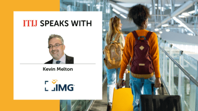 Friends in airport with suitcases