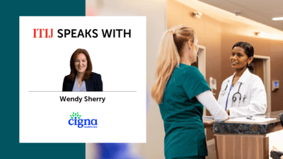 Graphic of doctors talking to one another 