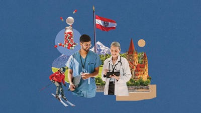 Collage of Austria’s healthcare system