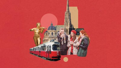 Collage of things to do in Vienna