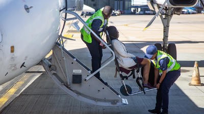Disabled traveller plane 
