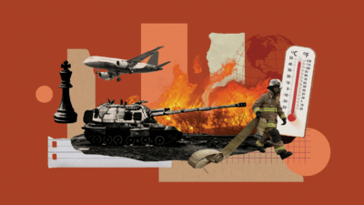 Collage of Geopolitical Risks
