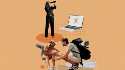 Collage of a couple, one person has an injury 