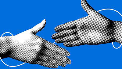 Business partner handshake
