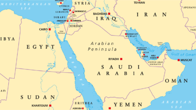 Map of Saudi Arabia