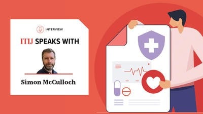 Illustration of a man holding a data sheet on health 