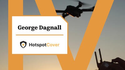 Drone flying 
