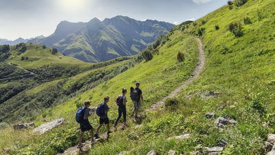 Hiking holiday with family