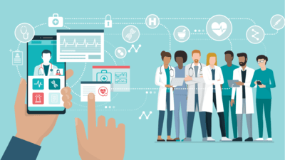 Illustration of telehealth