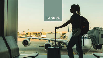 Woman in airport
