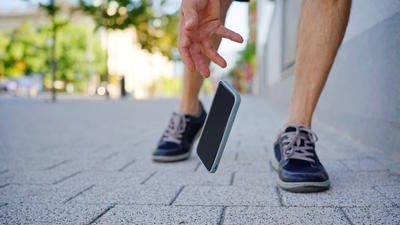 Dropped phone