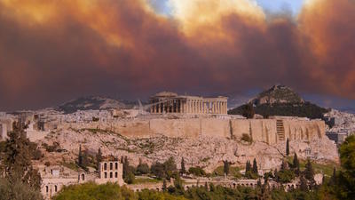 Athens wildfire