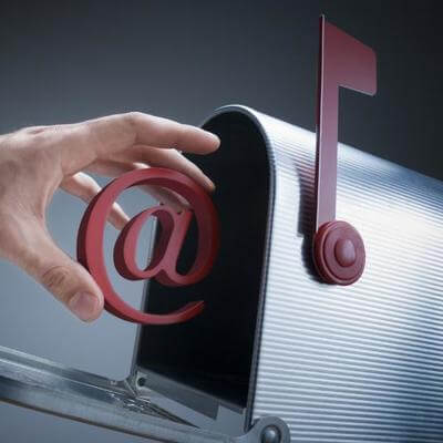 Posting an @ into a postbox