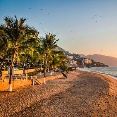 A beach in Mexico
