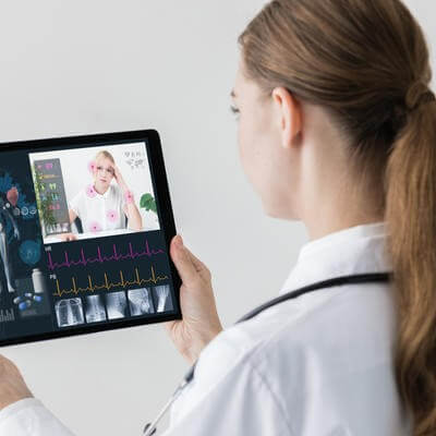 A telemedicine appointment