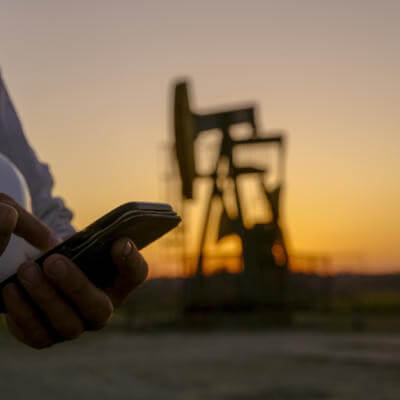 Man using mobile phone