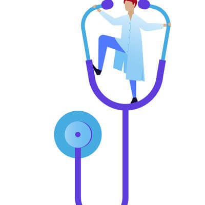 Doctor with stethoscope