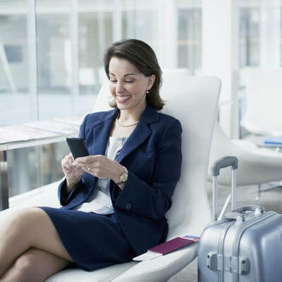 Woman at airport