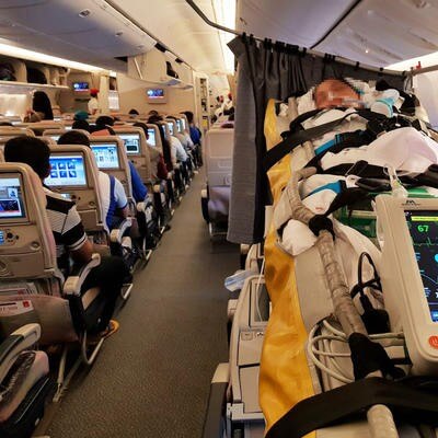 Patient onboard flight