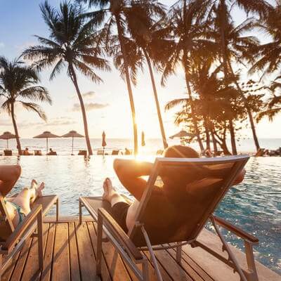 sun loungers in Thailand